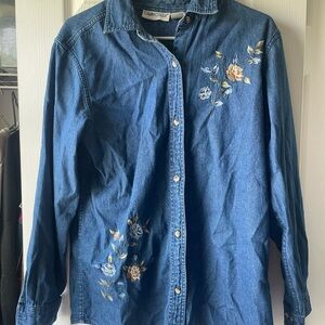 Vintage Cabin Creek Blue Denim Shirt